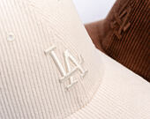 Damen Kappe New Era - MLB Pastel Cord 9FORTY M-CROWN - LA Dodgers - Cream