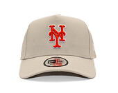 Kappe New Era - MLB Outline Script 9FORTY A-Frame - NY Mets - Stone