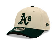 Kappe New Era - MLB Colorblock 9FORTY M-CROWN - Oakland Athletics - Cream