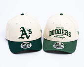 Kappe New Era - MLB Colorblock 9FORTY M-CROWN - Oakland Athletics - Cream