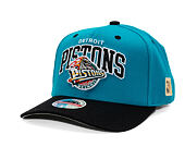 Kappe Mitchell & Ness - NBA Team Arch Snapback - Detroit Pistons - Teal / Black