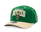 Kappe Mitchell & Ness - NBA Team Arch Snapback - Milwaukee Bucks - Green / Beige