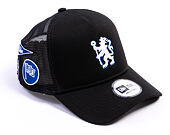 Kappe New Era -  Patch 9FORTY Trucker - Chelsea FC Lion Crest - Black