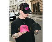 Kappe Von Dutch - Trucker - Rubber Logo Black/Electric Pink