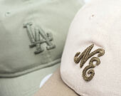 Damen Kappe New Era - Branded Linen 9TWENTY - Stone / New Olive