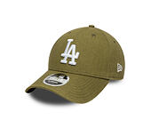 Kappe New Era - MLB Linen 9FORTY M-CROWN - LA Dodgers - New Olive