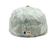 Kappe New Era - MLB Three Looms "Leafy Palm" 59FORTY A-Frame - NY Mets - Stone