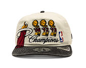 Kappe New Era - NBA "Hardwood Classic Champions" 19TWENTY - Miami Heat - Chrome White / Team Color