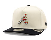 Kappe New Era - MLB "American Flag" 9FIFTY - Atlanta Braves - Chrome White