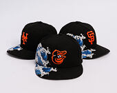 Kappe New Era - MLB "Tidal Wave" 59FIFTY - Baltimore Orioles - Black