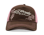 Kappe Ed Hardy - Skull And Roses 5 Panel Trucker Cap
