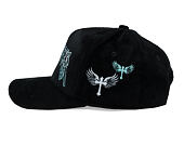 Kappe Reflection Luxury New Angel Cap - Black Baby Blue Script