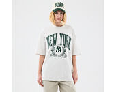 T-Shirt New Era - MLB Arch Graphic Oversized Tee - NY Yankees - Heather Grey