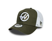 Kappe New Era - F1 Seasonal 9FORTY A-Frame Trucker - HAAS F1 - New Olive