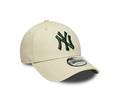 Kappe New Era - MLB League Essential 9FORTY - NY Yankees - Stone / Cilantro Green