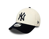 Kinder Kappe New Era - MLB Cord 9FORTY M-CROWN - NY Yankees - Cream / Navy