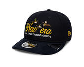 Kappe New Era - Branded Suede Pre-Curved 9FIFTY Retro Crown - Navy