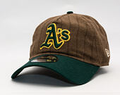 Kappe New Era × Three Looms - Chestnut Pinstripe 9TWENTY A-Frame - Oakland Athletics
