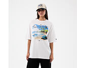 T-Shirt New Era - Branded Beach Graphic Oversized Tee - White