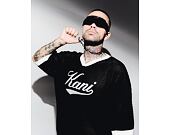 T-Shirt Karl Kani - Cursive Varsity Crochet Boxy T-Shirt Black