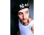 Baskenmütze New Era - MLB IMAGE DROP Retro Pin Beret - NY Yankees - Black