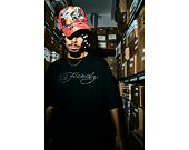 T-Shirt Ed Hardy - Mens Skull Flame Diamante Relaxed Tshirt - Black