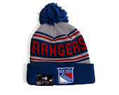 Mütze New Era - NHL Evergreen Wordmark Pom Medium Knit - NY Rangers - Team Color