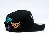 Kappe Mitchell & Ness - NBA 404 Club Neon Pro Snapback - Chicago Bulls - Black
