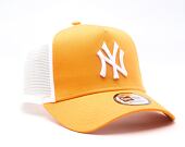 Kappe New Era - MLB Essential 9FORTY A-Frame Trucker - NY Yankees - Orange / White