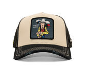Kappe Capslab - Lucky Luke Trucker - Gun Twirl Distressed Patch - Cream / Black