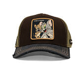 Kappe Capslab - Tom & Jerry Trucker - Best Buddies Distressed Patch - Brown / Olive