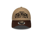Kappe New Era - Branded Wordmark 9FORTY M-CROWN - Camel / Chestnut Brown