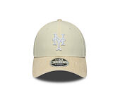 Kappe New Era - MLB Cord Visor 9FORTY M-CROWN - NY Mets - Cream