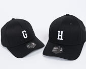 Kappe State of WOW ALPHABET - Golf Baseball Cap Crown 2 Black/White Strapback