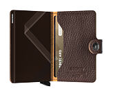 Geldbörse Secrid Miniwallet Stitch Linea Espresso