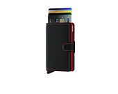 Geldbörse Secrid Miniwallet Matte Black & Red