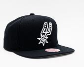 Cap Mitchell & Ness - Team Ground 2.0 Snapback - San Antonio Spurs - Schwarz