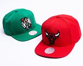 Kappe Mitchell & Ness - NBA Team Ground 2.0 Snapback - Chicago Bulls - Red