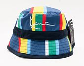 Hut Karl Kani Signature Reversible Stripe Bucket Hat navy/red/yellow