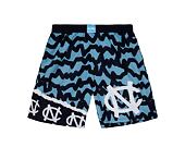 Shorts Mitchell & Ness NCAA Jumbotron 2.0 Shorts University Of North Carolina Navy / Hellblau