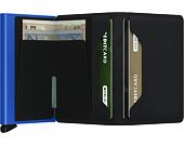 Geldbörse Miniwallet Secrid Matte Black & Blue