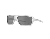 Sonnenbrille Oakley Cables X-Silver w/Prizm Black Polar 0OO9129 91291263