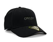 Kappe Oakley - 6 Panel Stretch Metallic Hat - Blackout