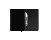 Geldbörse Secrid - Premium Slimwallet Emboss Lines Black