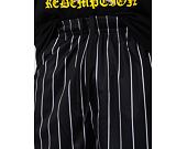 Karl Kani Shorts - Small Signature Pinstripe Mesh Shorts - Schwarz/Weiß