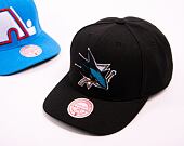 Kappe Mitchell & Ness - Team Ground 2.0 Pro Snapback - San Jose Sharks - Black
