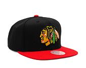 Kappe Mitchell & Ness - NHL Team 2 Tone 2.0 Snapback - Chicago Blackhawks - Black-Red
