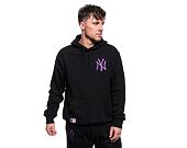 Pullover New Era League Essentials Oversized Hoody - NY Yankees - Black / Purple Nitro