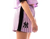 Damen Shorts New Era MLB Lifestyle Shorts - NY Yankees - Pastel Lilac / Black