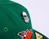 Kappe New Era 59FIFTY MLB Coops Pin Retro Crown Baltimore Orioles Cooperstown Team Color